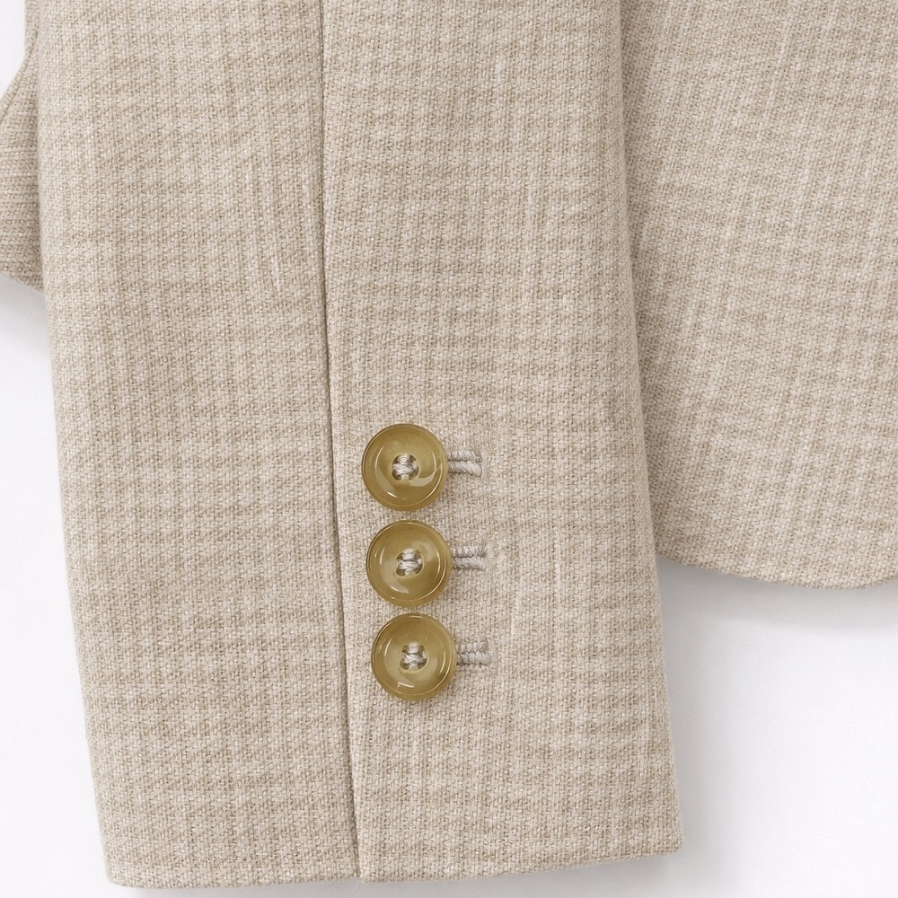 Beige Linen Blend Blazer XS Tailored Work Office Jacket The Limited - Picture 5 of 7